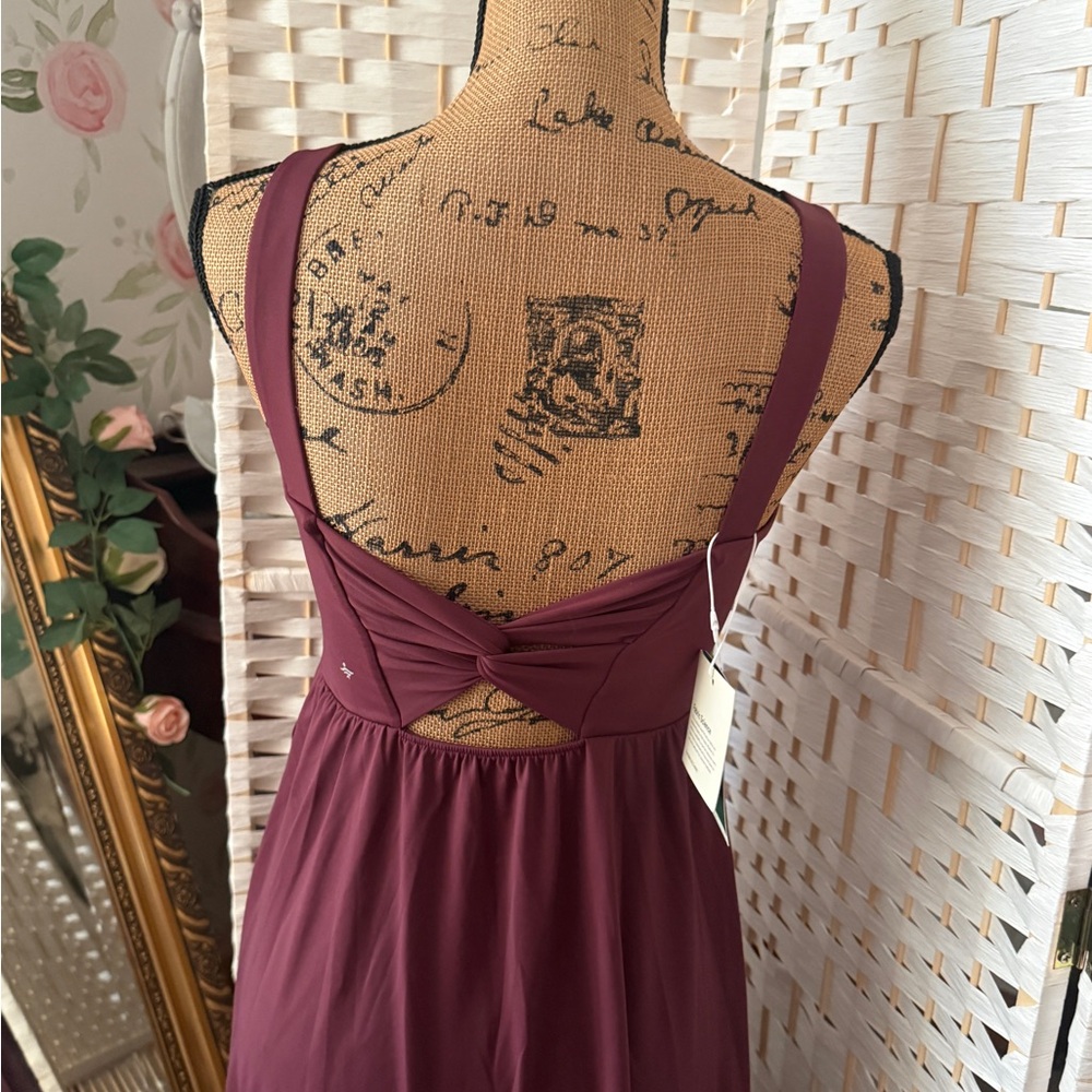 HALARA Burgundy Midi Dress - Picture 5 of 11